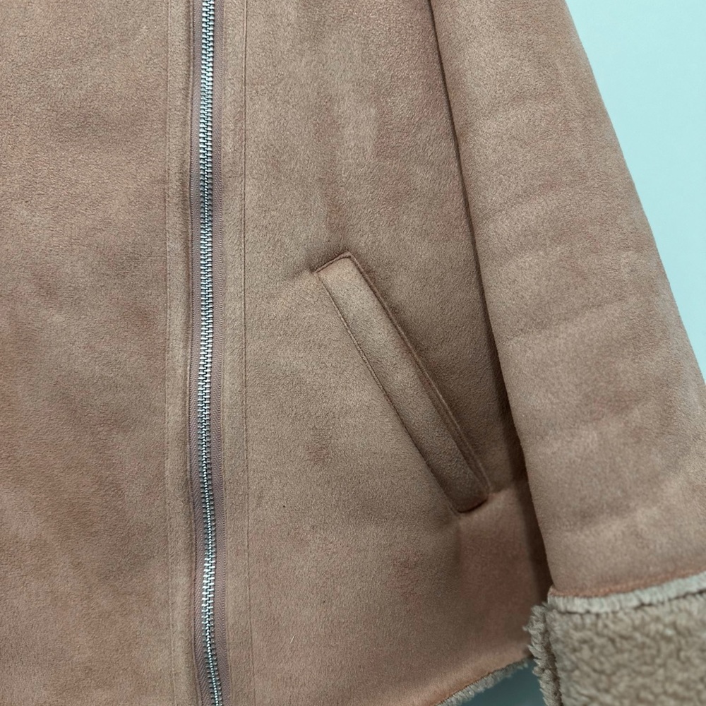 Shearling-Lined Beige Jacket - image 3